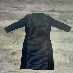 Chic Striped Long Sleeve Dress